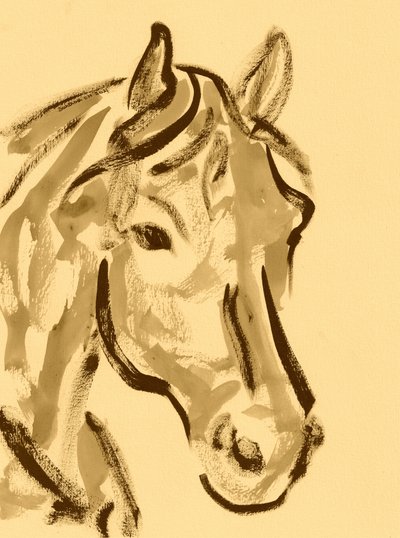 Retrato expressivo de cavalo de Santhosh ch