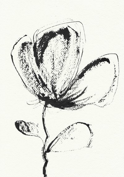 Flor expressiva a tinta de Santhosh ch