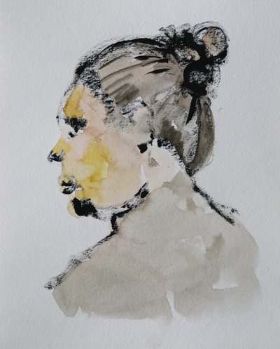 Retrato de Perfil Expressivo de Santhosh ch