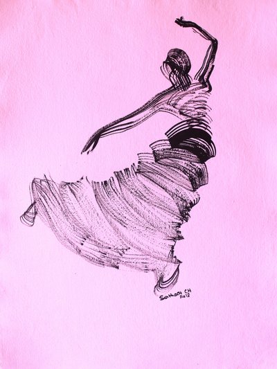 Gracioso movimento de dança de Santhosh ch