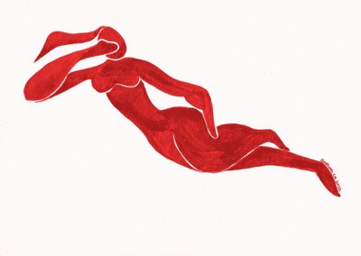 Graciosa figura vermelha de Santhosh ch