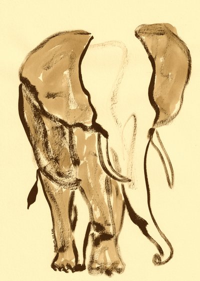 Majestoso esboço de elefante de Santhosh ch