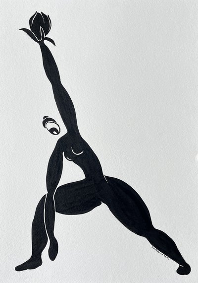 Yoga meditativo do lótus de Santhosh ch
