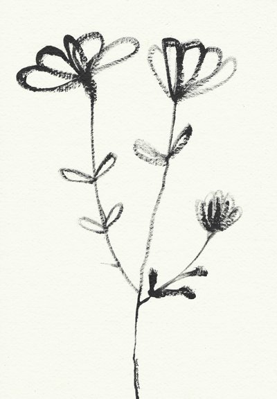 Esboço floral minimalista de Santhosh ch