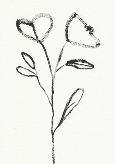 Esboço floral minimalista de Santhosh ch