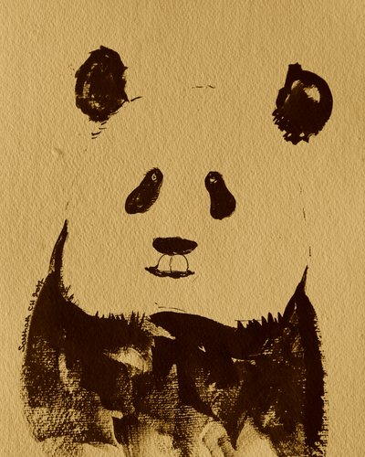 Urso-panda minimalista de Santhosh ch