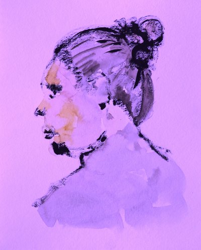 Desenho de perfil sereno de Santhosh ch