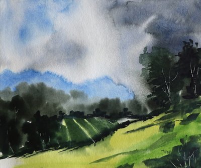 Paisagem serena e tempestuosa de Santhosh ch
