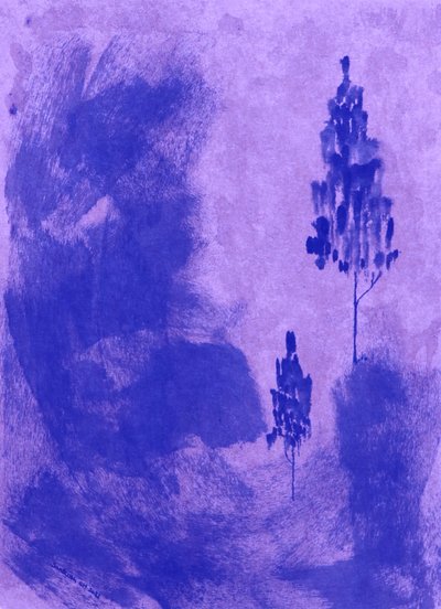 Serenas árvores violetas de Santhosh ch