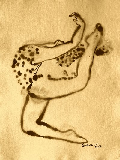 Figura abstrata malhada de Santhosh ch
