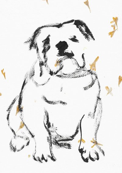 Doce esboço de cachorro de Santhosh ch