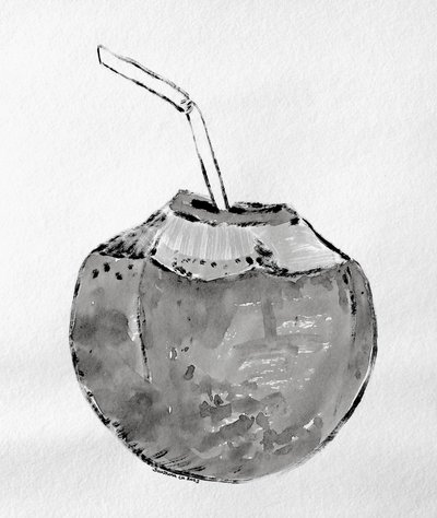 Bebida tropical de coco de Santhosh ch
