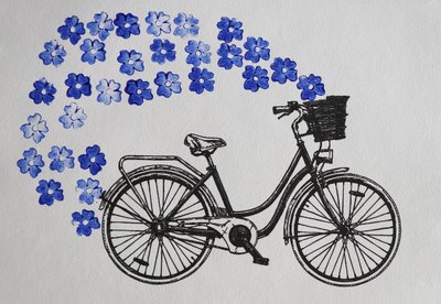 Flores de bicicleta caprichosas de Santhosh ch