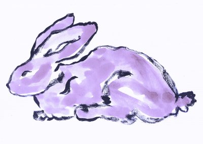Coelhinho cor de lavanda caprichoso de Santhosh ch