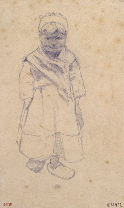 Menina com tamancos de Santiago Rusiñol