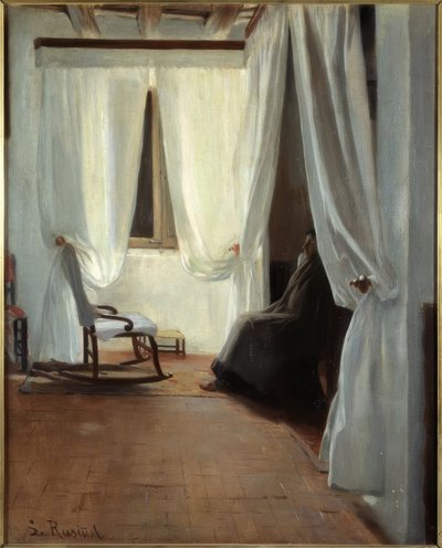 Mulher doente de Santiago Rusiñol