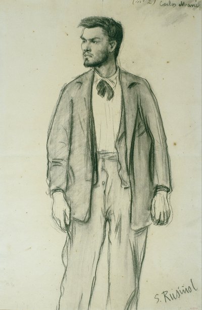 Retrato de Carles Mani de Santiago Rusiñol