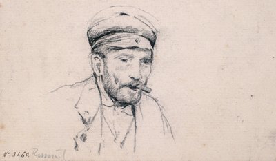 Estudo de um homem de Santiago Rusiñol
