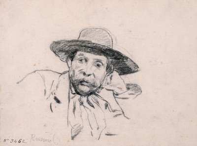 Estudo de uma cabeça masculina de Santiago Rusiñol