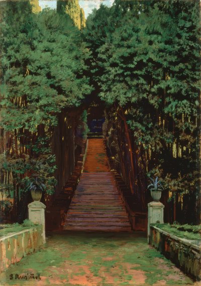 Escadas no jardim de Santiago Rusiñol