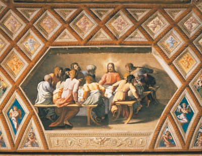 Última Ceia de Sanzio of Urbino (workshop) Raphael