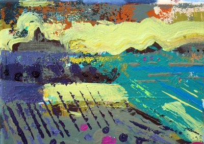 Abadia de Iona I (acrílico sobre tela) de Sara Hayward