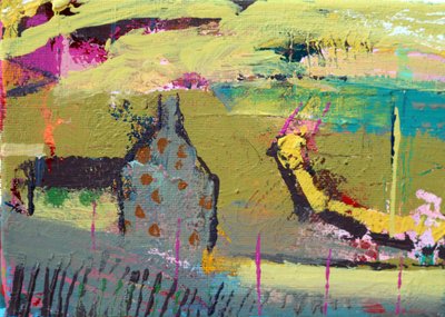 Caminho Iona II (acrílico sobre tela) de Sara Hayward