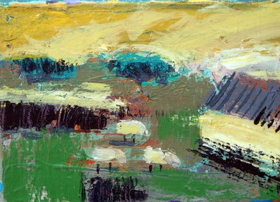 Landscape Iona I (acrílico sobre tela) de Sara Hayward