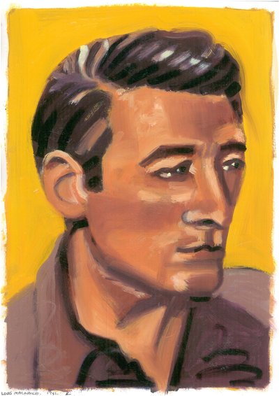 Louis MacNeice, 2008 (óleo sobre papel) de Sara Hayward