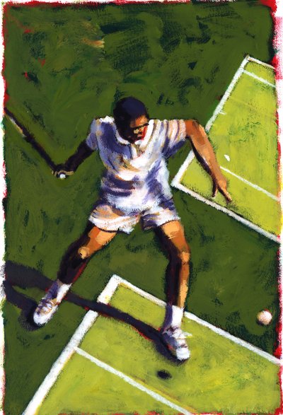 Tenista, 2009 (acrílico) de Sara Hayward