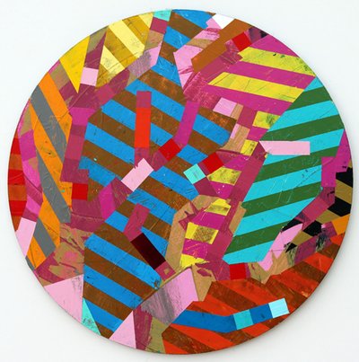Twixt Heaven & Earth XIII-A (acrílico no quadro circular) de Sara Hayward