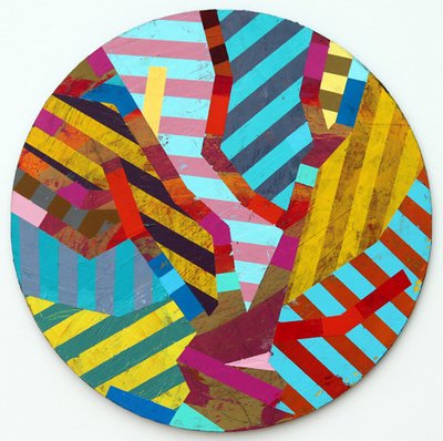 Twixt Heaven & Earth XIV-A (acrílico no quadro circular) de Sara Hayward