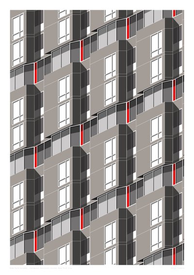 Eastwood, Roosevelt Island, Nova Iorque, 2015 (digital) de Sarah Evans