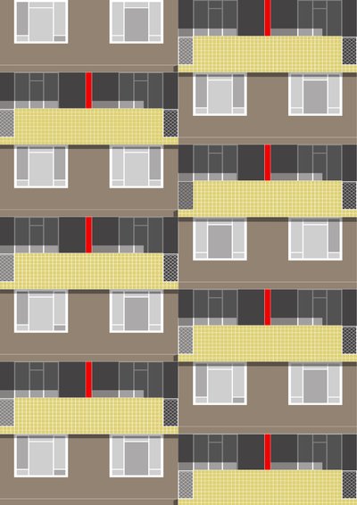 Spa Green Estate, 2017 (digital) de Sarah Evans