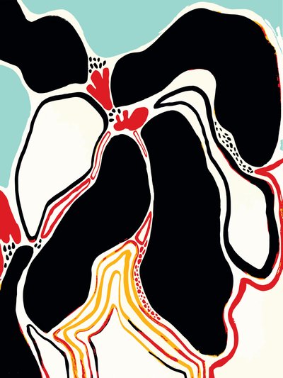 Formas orgânicas vibrantes de Sarah Fitzgerald