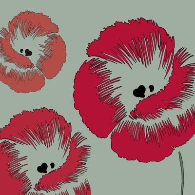 Picnic Poppy, 2005 (digital) de Sarah Hough
