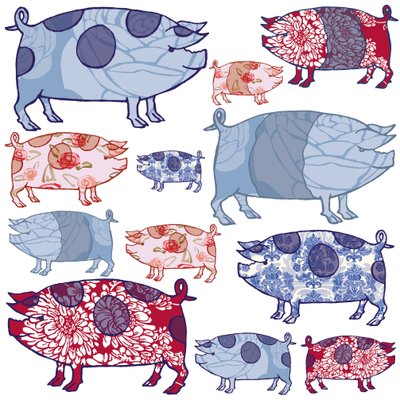 Piggy in the Middle, 2005 (digital) de Sarah Hough