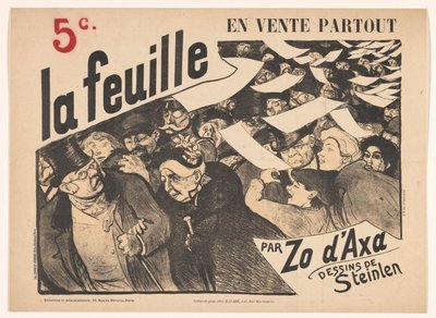 Projeto de lei de publicidade para La feuille por Zo d