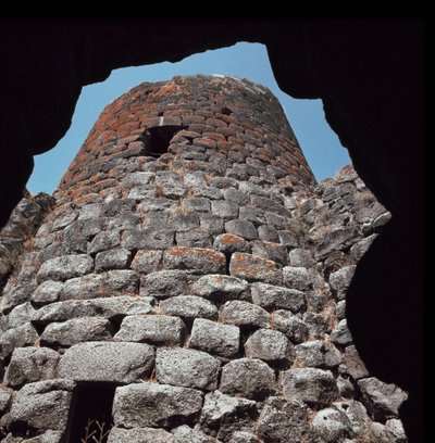 O Nuraghe Santu Ante (1900- 730 AC) de Sardinia Nuragic Civilization