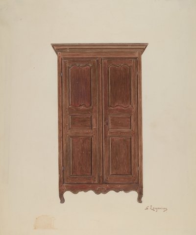 Guarda-roupa, C. 1939. de Sarkis Erganian