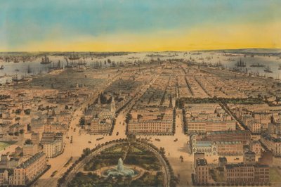 New-York Union Square, olhando para o sul, 1850. de Sarony and Co