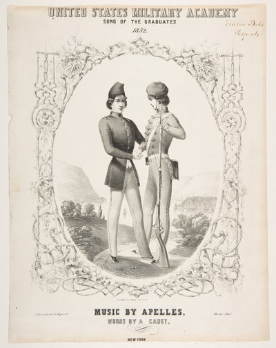 Academia Militar dos Estados Unidos: Canção dos Graduados, 1852. de Sarony and Co