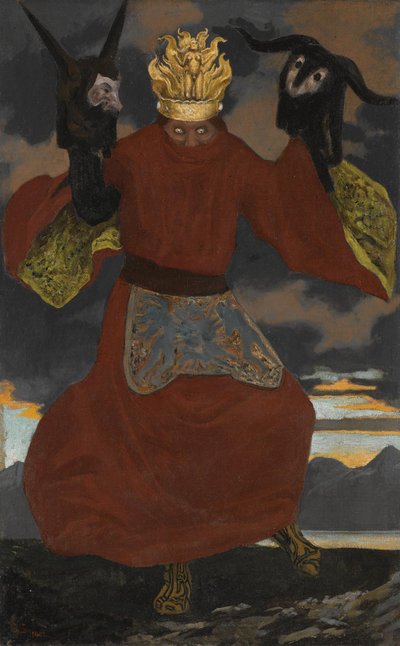 O Xamã, 1901 de Sascha Schneider