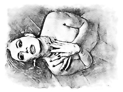 Mulher deitada de SaskiaBJ