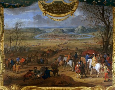 As Ações do Príncipe Louis II de Bourbon Conde (Bourbon-Conde) chamado Grand Conde (1621-1686), conquete do Franche-Comte (Franche Comte) de Sauveur Le Conte