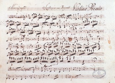 Partitura musical de I briganti opera de Mercadante (1836) de Saverio Mercadante