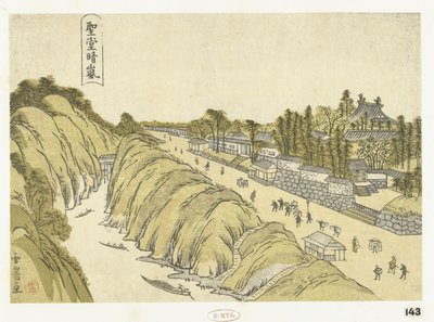 Limpeza após tempestade no templo de Seido
Seido no seiran (título sobre o objecto) de Sawa Sekkyo