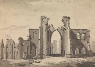 Vista Leste da Abadia de Furness de Sawrey Gilpin