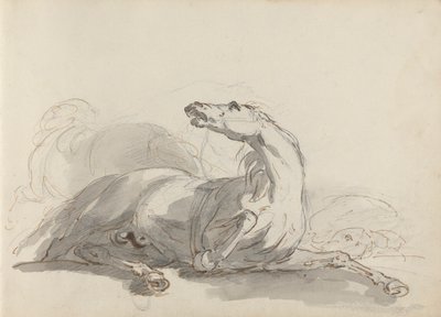 Desenho de caderno de esboços de Sawrey Gilpin