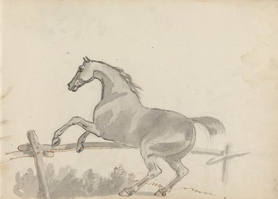 Desenho de caderno de esboços de Sawrey Gilpin